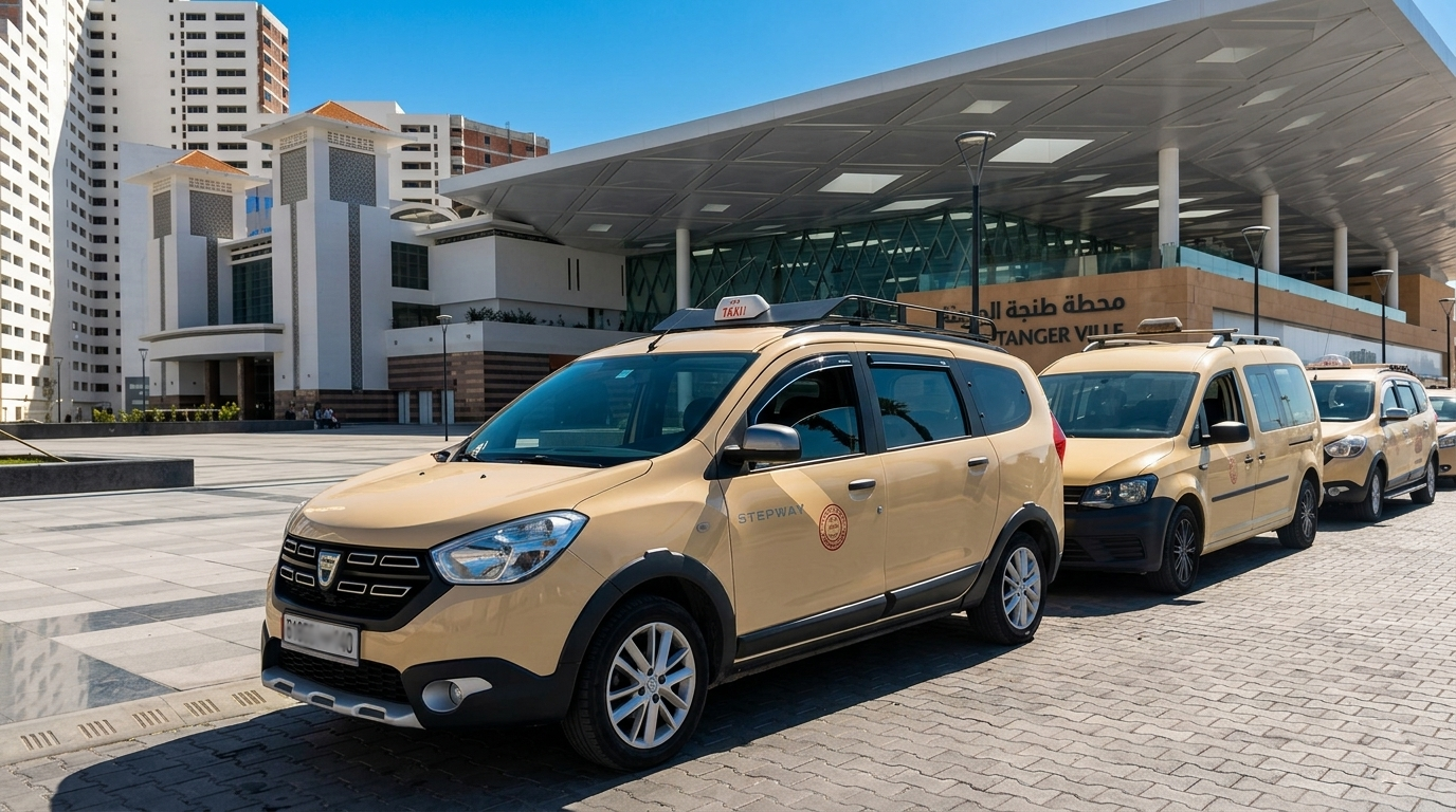 se déplacer à Tanger avec un grand taxi