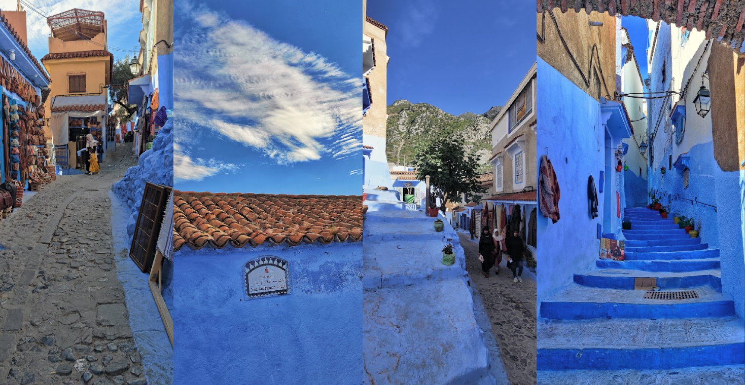 Escaliers et ruelles bleues de la médina de Chefchaouen