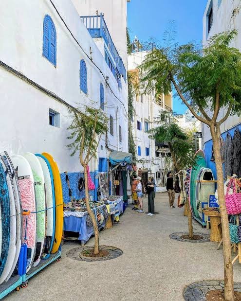 Taghazout pendant un itinéraire Agadir en 3 jours