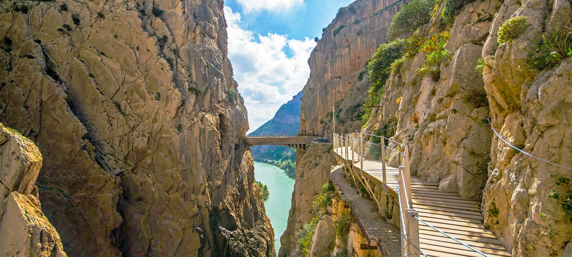 Passerelles du Caminito del Rey près de Malaga