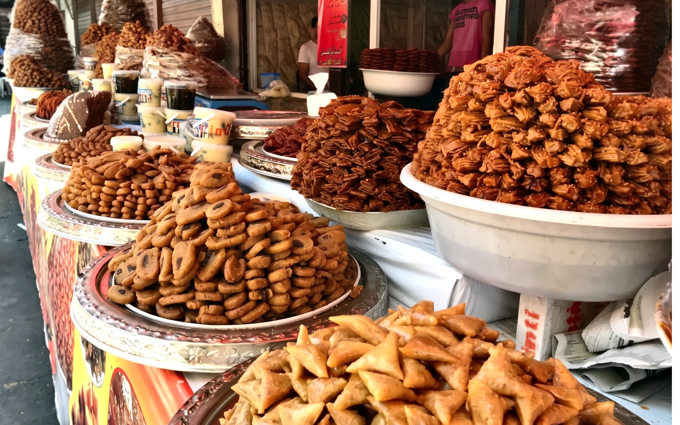 Plat marocain photographié pendant un repas à Fès